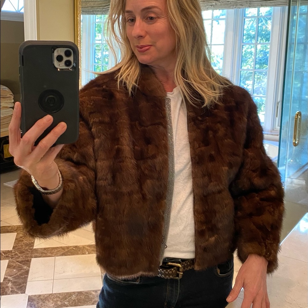 Brown mink Brunello Cucinelli fur jacket